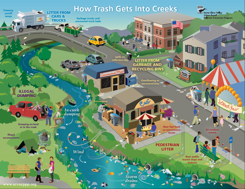 How Trash Gets Into Creeks